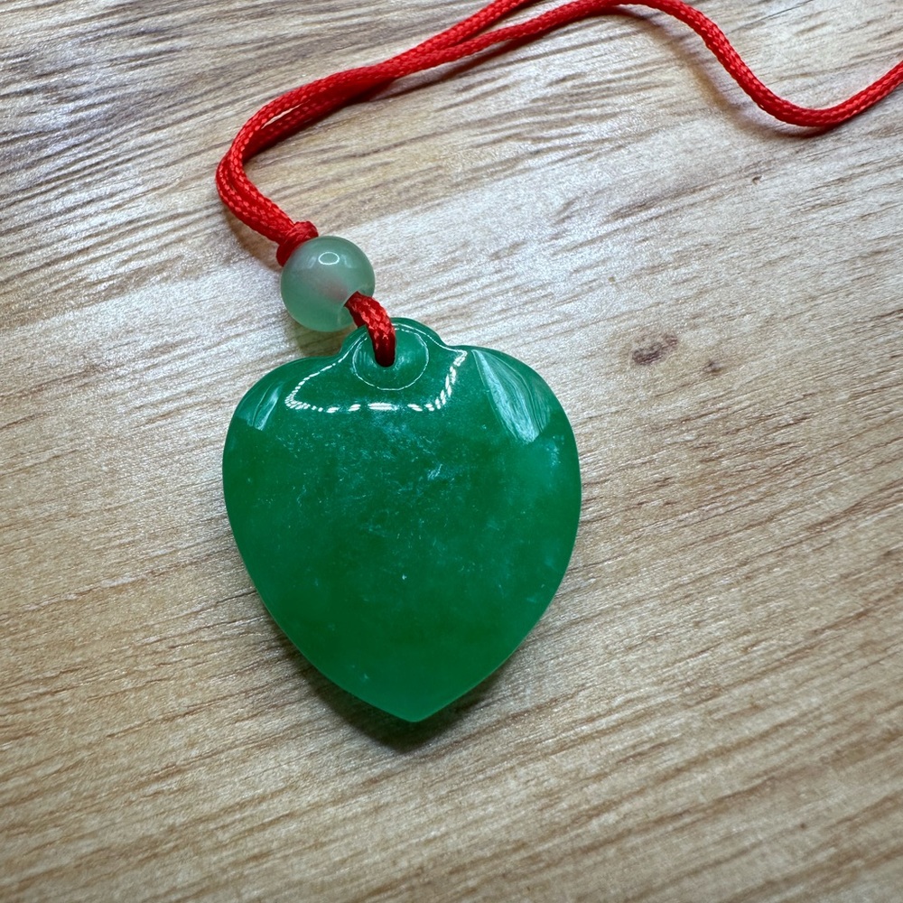 Heart jade pendant NEW